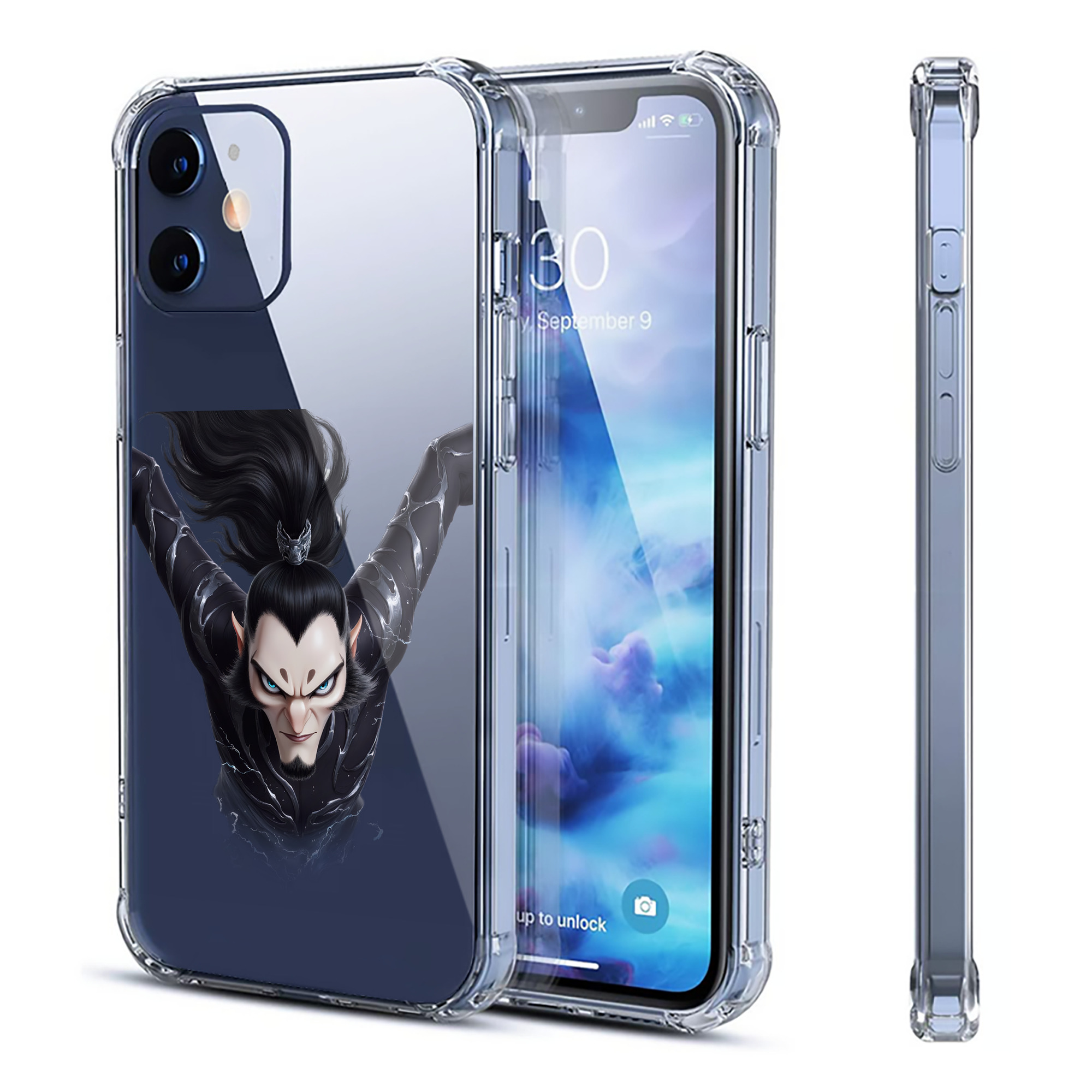 （画像用） Ne Zha 2 ナタ 魔童の大暴れ 【iPhone 12シリーズ対応】透明スマホケース（クリアソフトケース）